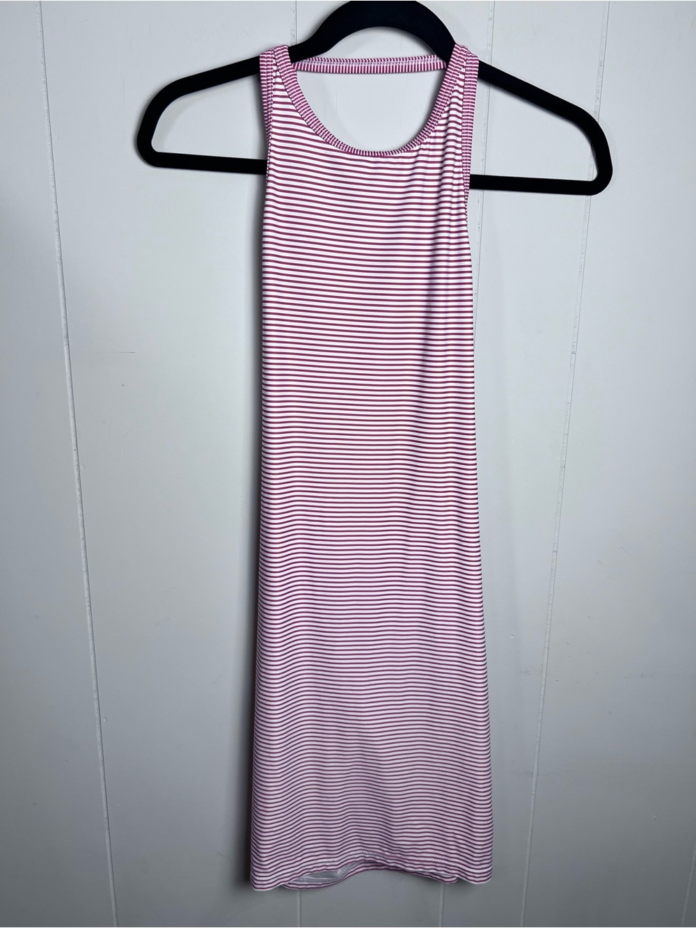 Vince Camuto Swim Dress Low Cut Back Red White Stripes Size Small - Picture 2 of 15
